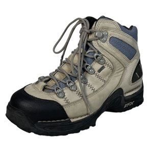 Danner Hiking Boots Womens 6.5 Waterproof Goretex Nubuck Leather Grey Blue Shoes